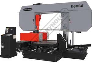 Semi Automatic Double Column Heavy Duty Metal Cutting Band Saw H-800SAT 800 x 800mm (W x H) Square