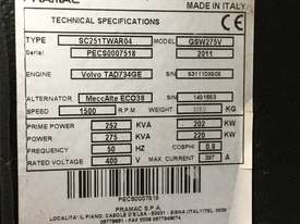 275kVA PRAMAC GSW 275V - picture1' - Click to enlarge