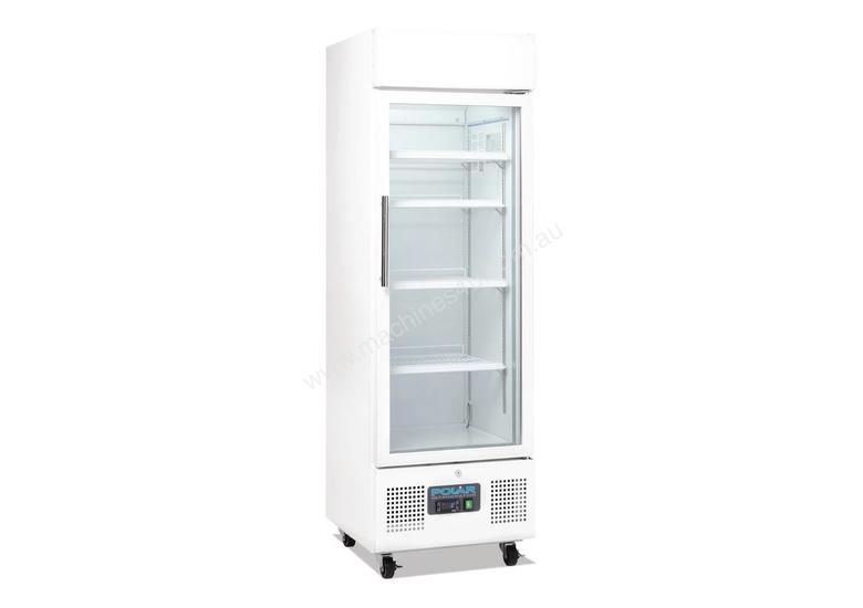 caption Polar DM075-A - Upright Display Chiller 218Ltr Single Door Fridge