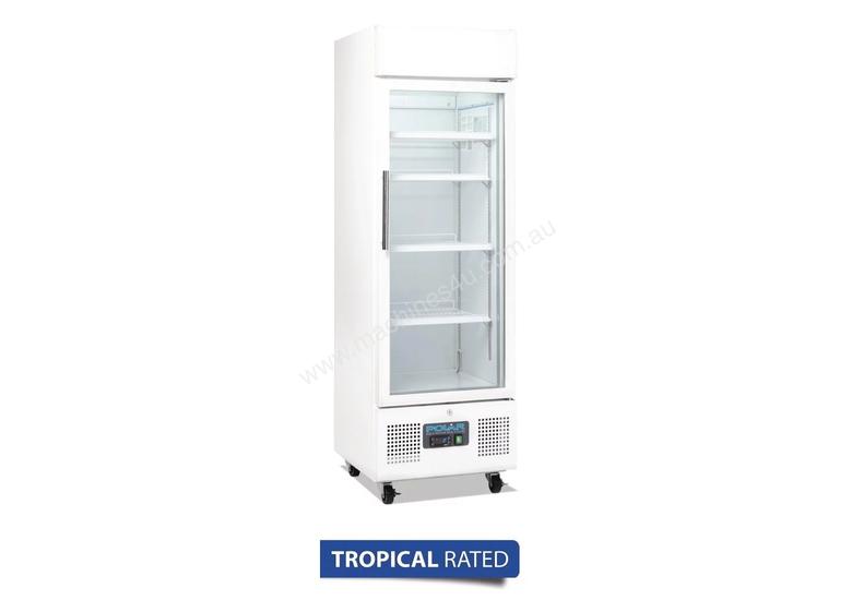 caption Polar DM075-A - Upright Display Chiller 218Ltr Single Door Fridge