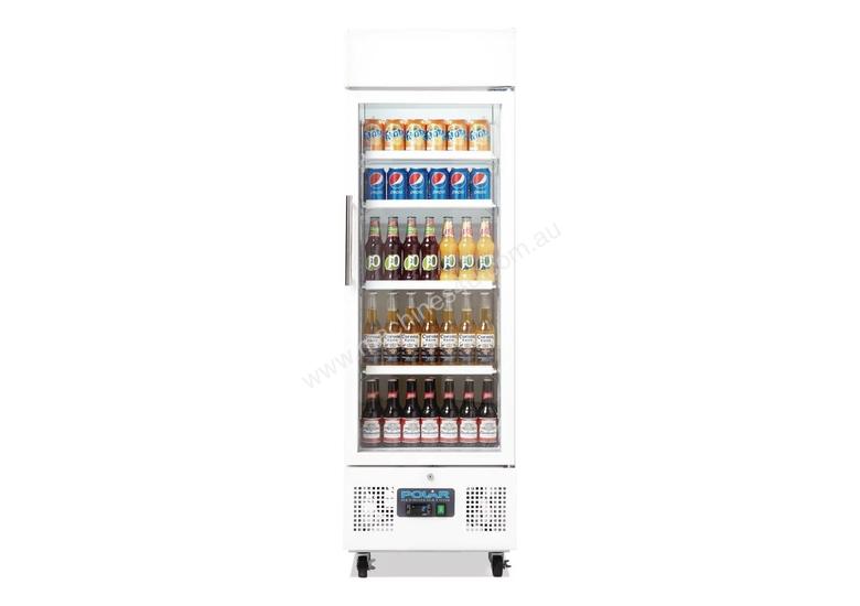 caption Polar DM075-A - Upright Display Chiller 218Ltr Single Door Fridge