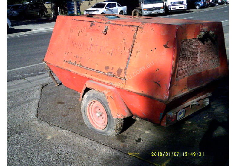 caption 175cfm , isuzu powered , trailer mounted , 6900hr