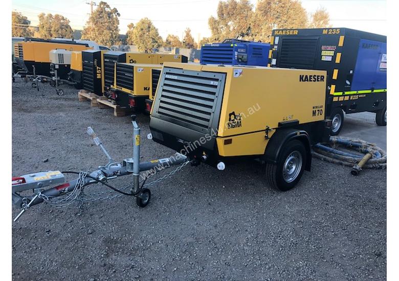 caption Brand New Kaeser M70, Towable Diesel Compressor, 250cfm