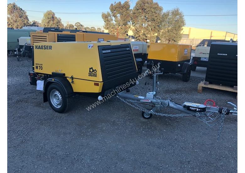 caption Brand New Kaeser M70, Towable Diesel Compressor, 250cfm