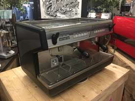 NUOVA SIMONELLI APPIA 2 GROUP BLACK BARISTA ESPRESSO COFFEE MACHINE HI CUP CAFE - picture0' - Click to enlarge