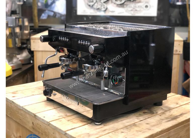 caption VIBIEMME VBM MINIMAX COMPACT 2 GROUP BLACK ESPRESSO COFFEE MACHINE