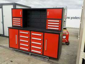 2.1m Work Bench/Tool Cabinet c/w 4 Doors - picture0' - Click to enlarge