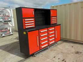 2.1m Work Bench/Tool Cabinet c/w 4 Doors - picture0' - Click to enlarge