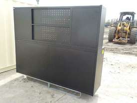 2.1m Work Bench/Tool Cabinet c/w 4 Doors - picture1' - Click to enlarge