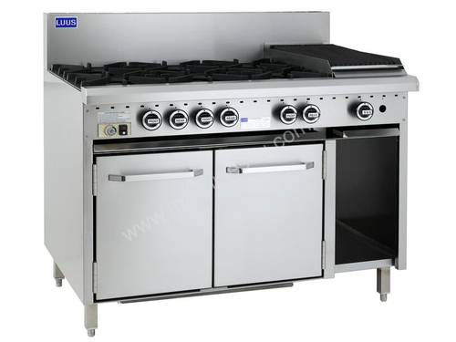 6 Burner 300mm Chargrill & Oven