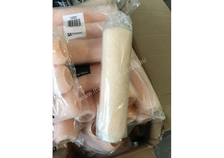 caption Paint Roller Covers, 1 x Box Full Rubberset 9 In Roller Cover, 3/8 Nap 110268930