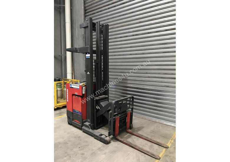 caption Raymond R35 Reach Forklift Forklift