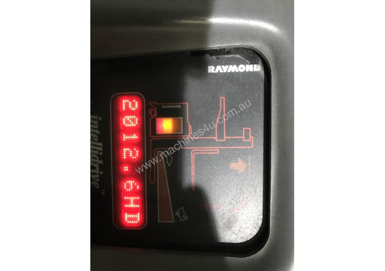 caption Raymond R35 Reach Forklift Forklift