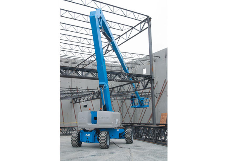 caption Genie Z-80/60 80ft Diesel Knuckle Boom Lift – Exceptional Reach & Advanced 4WD,