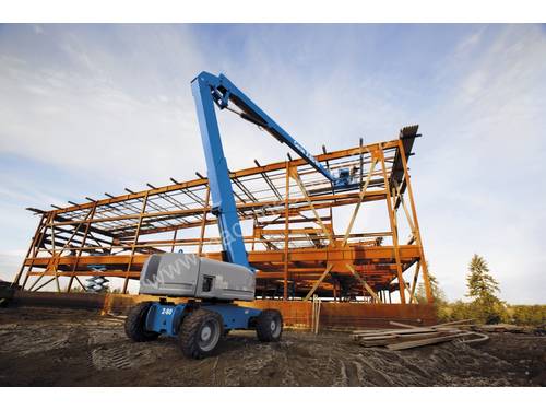 caption Genie Z-80/60 80ft Diesel Knuckle Boom Lift – Exceptional Reach & Advanced 4WD,