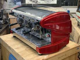 BFC LIRA 3 GROUP RED ESPRESSO COFFEE MACHINE  - picture2' - Click to enlarge