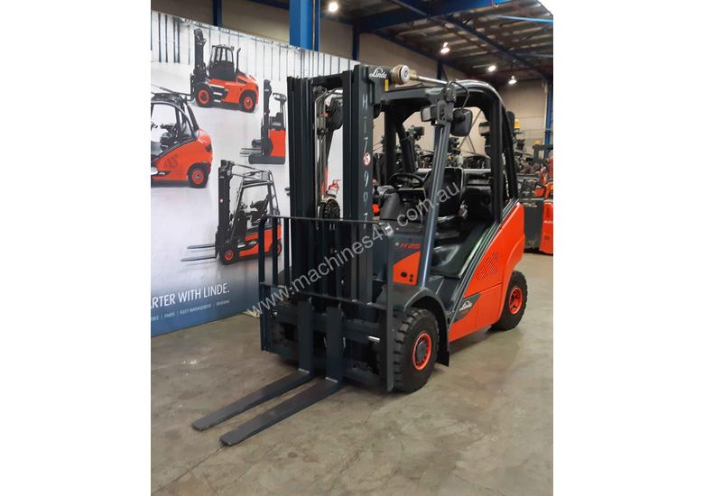 caption Used Forklift: H25T Genuine Preowned Linde 2.5t