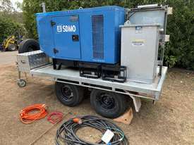8.6 KVA 3 Cyl Diesel GENSET Trailer Mounted Generator with only 1704 Hrs Includes Distribution Box - picture2' - Click to enlarge