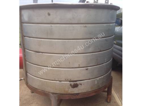 1000 lt stainless steel jacketed vessel