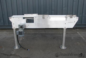 Stainless Steel Motorised Belt Conveyor - 1.8m long