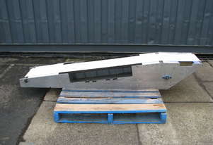 Stainless Incline Motorised Belt Conveyor - 2.1m long