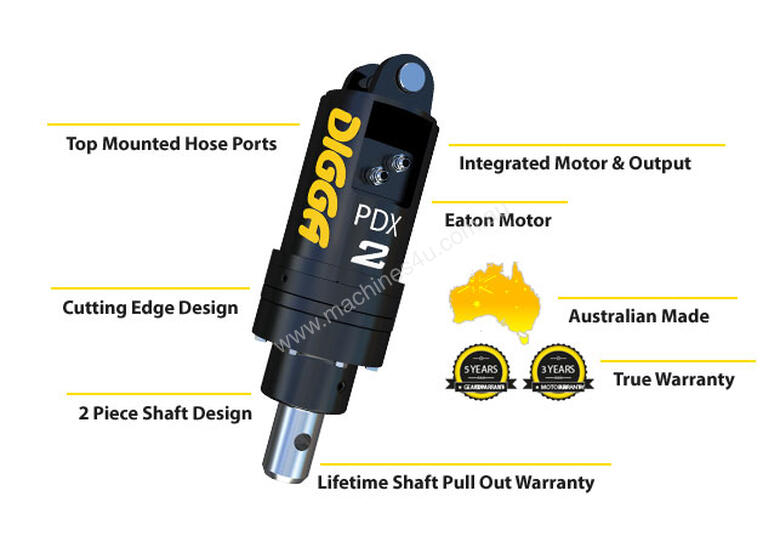Hire digga 1 8T Excavator Auger Drive Unit Excavator Auger in