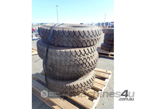 5 X MICHELIN XZT 8.5R17.5 TYRES (UNUSED)