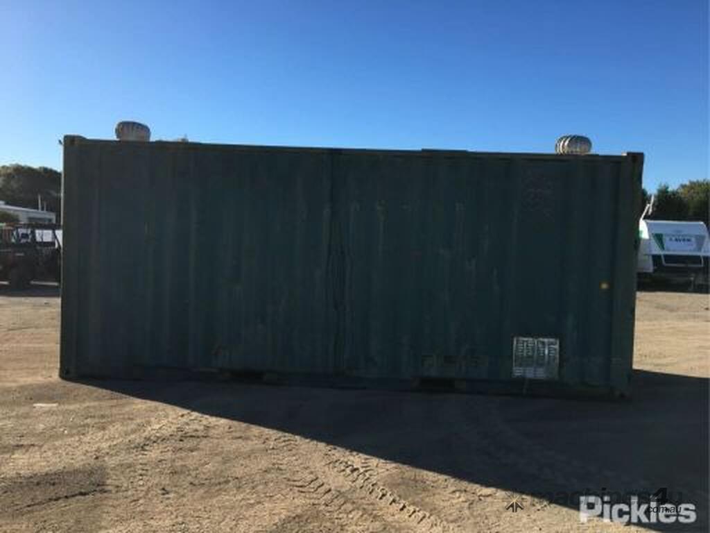 Used 20Ft Steel Shipping Container Green Wooden Floor Shipping
