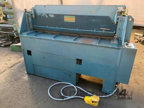 caption Kleen Econoshear Hydraulic Guillotine 3mm x 1500mm