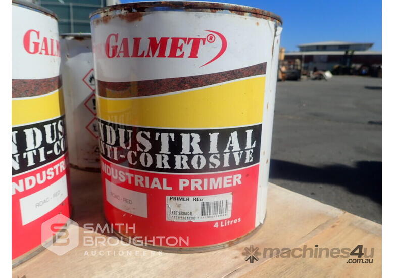 Used PALLET COMPRISING OF 20X GALMET INDUSTRIAL RED PRIMER 2 X BOXES OF