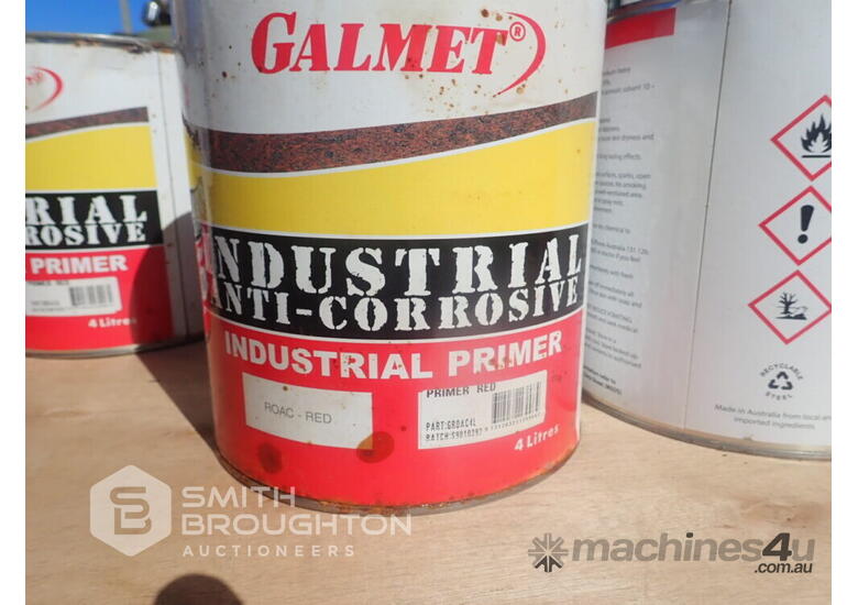 Used PALLET COMPRISING OF 20X GALMET INDUSTRIAL RED PRIMER 2 X BOXES OF