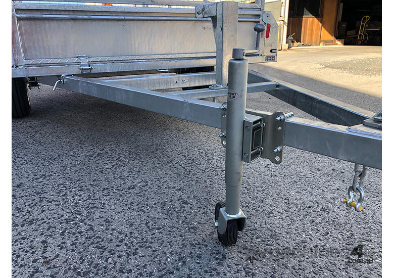 New NUBCO 8X5 SINGLE AXLE 12 CHECKER PLATE GALVANISED TILT TRAILER WITH ...