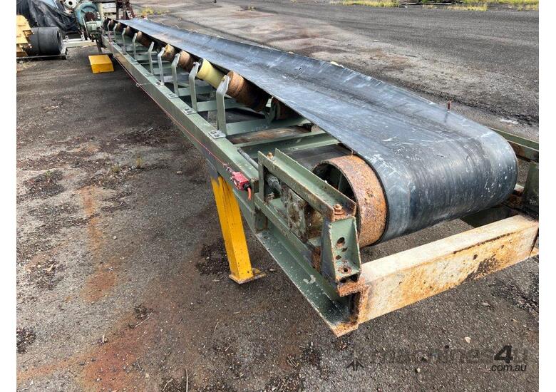 Used Conveyor Belt conveyor 580mm x 9m long Belt Conveyor in , Listed