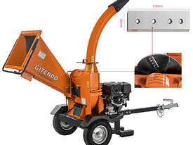 GITENDO Commercial 15HP Electric Start Wood Chipper 120mm Disc Chipping - picture1' - Click to enlarge