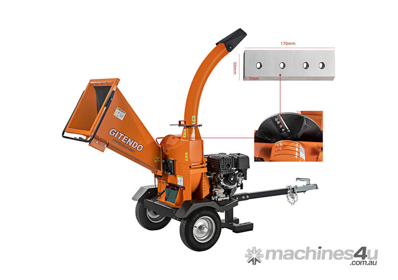 New 2022 Gitendo GITENDO Commercial 15HP Electric Start Wood Chipper
