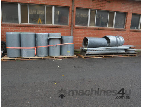 ADVANCE AIR SPRAY BOOTH DUCT WORK, FLUE & PANELS - Dismantled ready for shipping