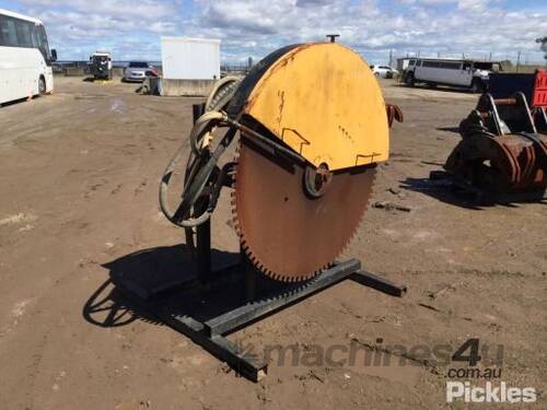 Unbranded 1400mm Hydraulic Rock Saw To Suit Excavator. Fitted With Stand. Centre: 450mm, Pin: 80mm, 