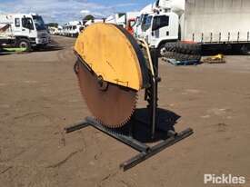 Unbranded 1400mm Hydraulic Rock Saw To Suit Excavator. Fitted With Stand. Centre: 450mm, Pin: 80mm,  - picture0' - Click to enlarge