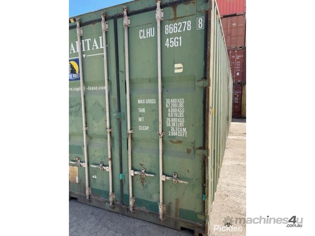 Used 40 General Purpose Container Storage Fees Of 10 Per Day Will Be
