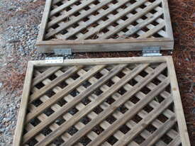 Wood slatted gates - picture1' - Click to enlarge