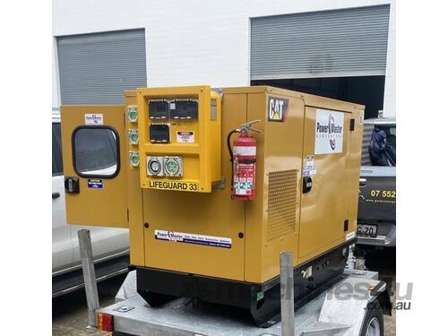 Hire Caterpillar 20kVA Diesel generator on trailer