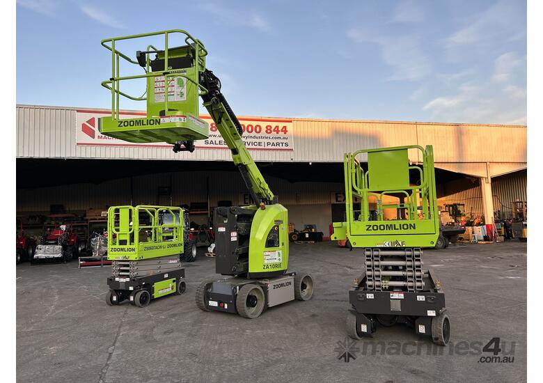 caption ZOOMLION 26FT Lithium Battery Scissor Lift with AC Motor