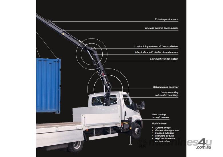 caption WATM Cranes – HIAB 072HDD2V30 Knuckle Boom Crane for Heavy Lifting!