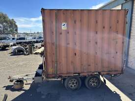 Tandem Axle Box Trailer with 10FT Shipping Container Including Contents - picture0' - Click to enlarge