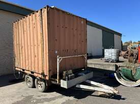 Tandem Axle Box Trailer with 10FT Shipping Container Including Contents - picture1' - Click to enlarge