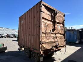 Tandem Axle Box Trailer with 10FT Shipping Container Including Contents - picture2' - Click to enlarge