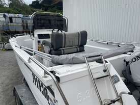 2017 Poly Craft 530 Centre Console on a 2017 Oceanic Single Axle Boat Trailer - picture0' - Click to enlarge