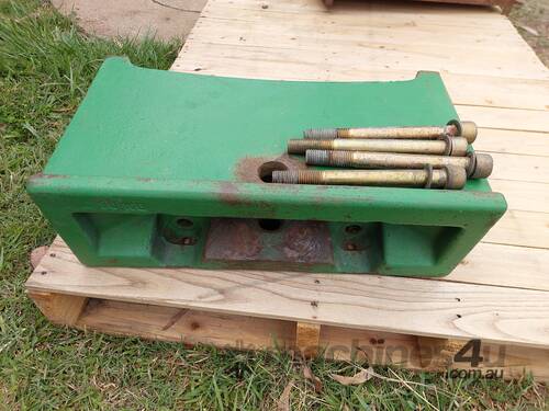 caption JOHN DEERE Front Counter Base Weight Anchor Point