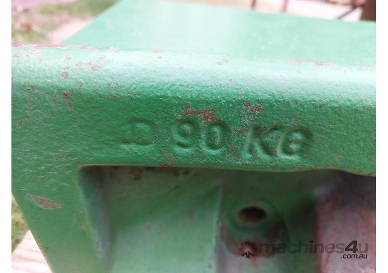 caption JOHN DEERE Front Counter Base Weight Anchor Point