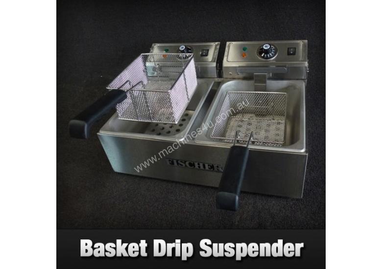 New fischer TWIN COMMERCIAL DEEP FRYER ELECTRIC 2 X 10L EF Double